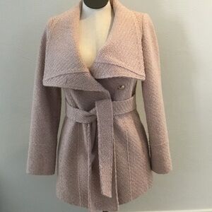 Jessica Simpson Women's Blush Teddy Jacket Wrap Coat Sz S